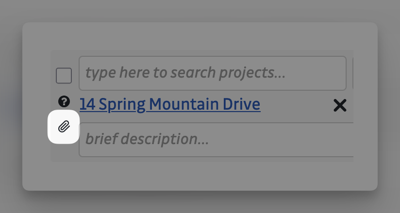 Timesheets - paperclip icon