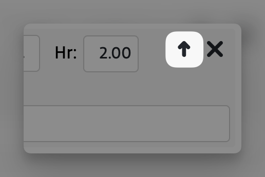 Timesheets - upload file icon