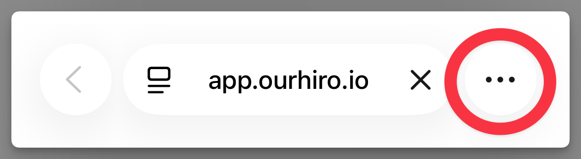 iOS - ellipses icon in Safari